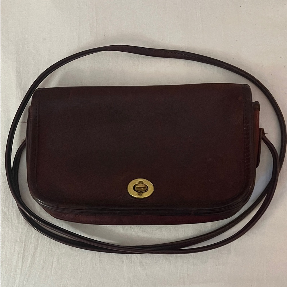 Vintage Coach Brown Crossbody Bag